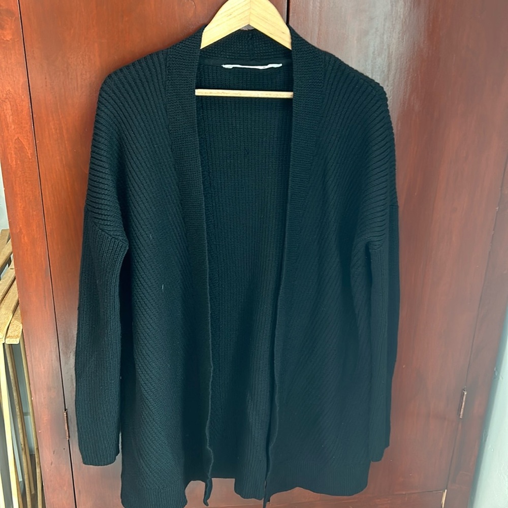 Athleta Black sweater cardigan